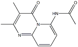 6-Acetylamino-2,3-dimethyl-4H-pyrido[1,2-a]pyrimidin-4-one 구조식 이미지