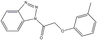 1-(3-Methylphenoxyacetyl)-1H-benzotriazole Structure