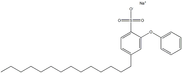 2-Phenoxy-4-tetradecylbenzenesulfonic acid sodium salt Structure