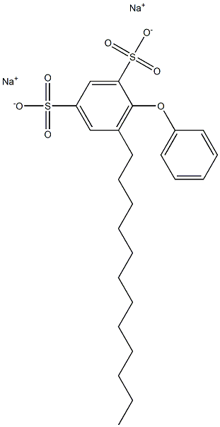 6-Dodecyl[oxybisbenzene]-2,4-disulfonic acid disodium salt Structure