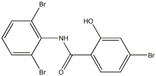 2',4,6'-Tribromo-2-hydroxybenzanilide 구조식 이미지