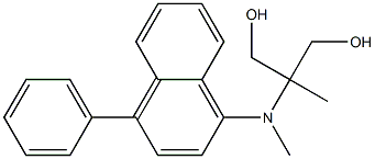 2-[(4-Phenyl-1-naphthalenyl)methylamino]-2-methyl-1,3-propanediol 구조식 이미지