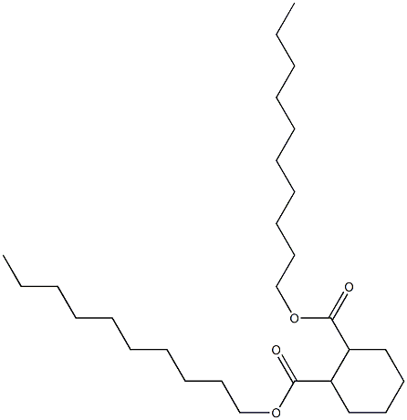 1,2-Cyclohexanedicarboxylic acid didecyl ester 구조식 이미지