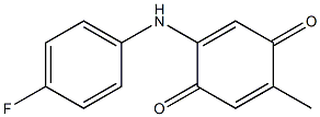 2-Methyl-5-[(4-fluorophenyl)amino]-1,4-benzoquinone Structure