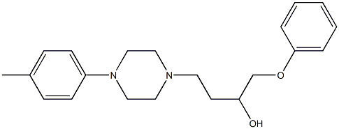 1-(Phenoxy)-4-[4-[4-methylphenyl]-1-piperazinyl]-2-butanol Structure