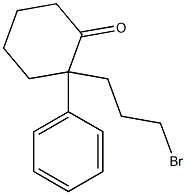 2-(3-Bromopropyl)-2-phenylcyclohexanone 구조식 이미지