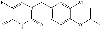 1-(3-Chloro-4-isopropoxybenzyl)-5-fluorouracil Structure
