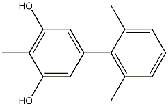 2-Methyl-5-(2,6-dimethylphenyl)benzene-1,3-diol 구조식 이미지