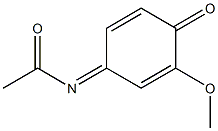 4-Acetylimino-2-methoxy-2,5-cyclohexadien-1-one Structure