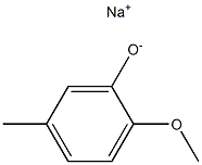 Sodium 2-methoxy-5-methylphenolate 구조식 이미지