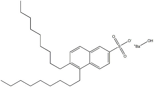 5,6-Dinonyl-2-naphthalenesulfonic acid hydroxybarium salt 구조식 이미지