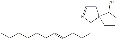 1-Ethyl-1-(1-hydroxyethyl)-2-(4-undecenyl)-3-imidazoline-1-ium Structure