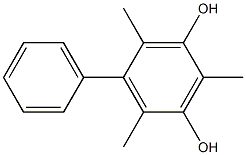 2,4,6-Trimethyl-5-phenylbenzene-1,3-diol Structure