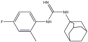 1-(1-Adamantyl)-3-(4-fluoro-2-methylphenyl)guanidine 구조식 이미지