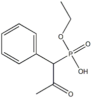 (1-Phenyl-2-oxopropyl)phosphonic acid ethyl ester 구조식 이미지