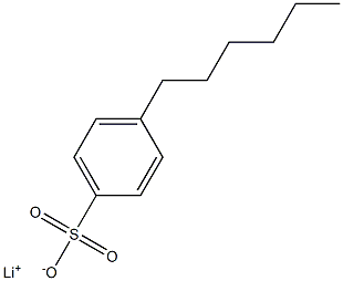 4-Hexylbenzenesulfonic acid lithium salt Structure