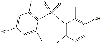 3,4'-Dihydroxy-2,2',6,6'-tetramethyl[sulfonylbisbenzene] Structure