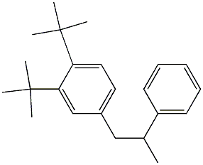 1-(3,4-Di-tert-butylphenyl)-2-phenylpropane Structure