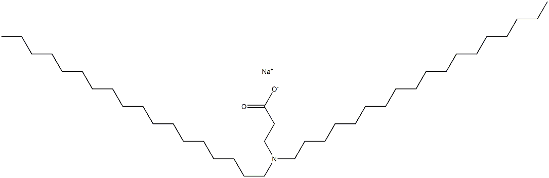 3-(Dioctadecylamino)propanoic acid sodium salt 구조식 이미지