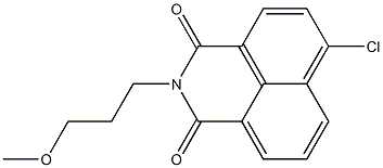 4-Chloro-N-(3-methoxypropyl)-1,8-naphthalenedicarboximide Structure