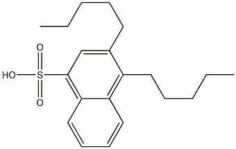 3,4-Dipentyl-1-naphthalenesulfonic acid 구조식 이미지