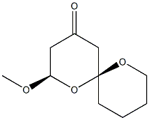 (2R,6S)-2-Methoxy-1,7-dioxaspiro[5.5]undecan-4-one 구조식 이미지