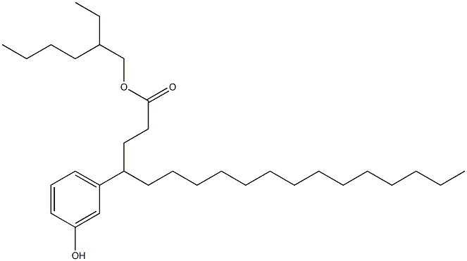 4-(3-Hydroxyphenyl)stearic acid 2-ethylhexyl ester Structure