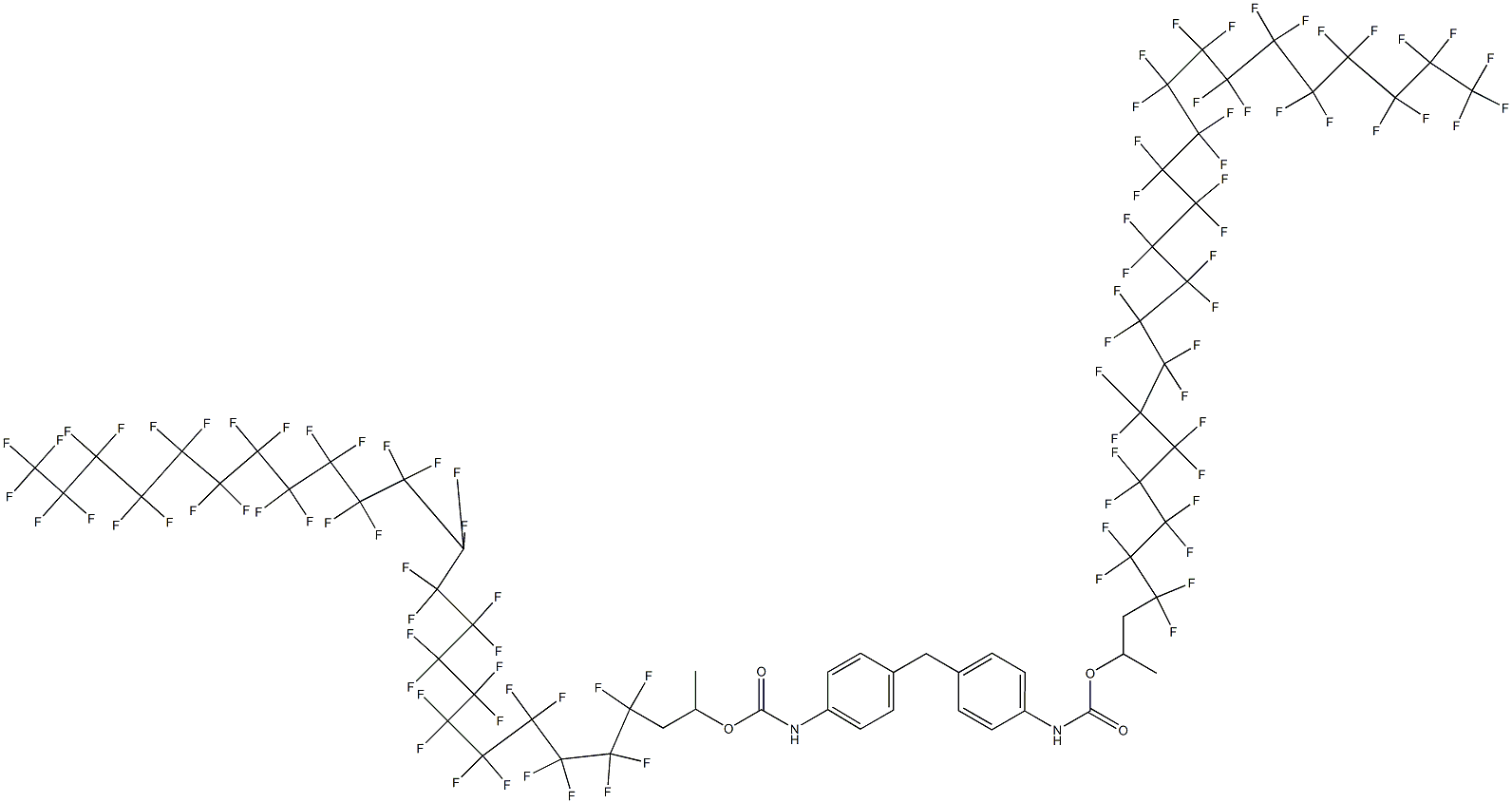 4,4'-Methylenebis[N-[1-methyl-2-(pentatetracontafluorodocosyl)ethyl]oxycarbonylaniline] Structure