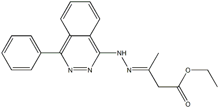 3-[2-(4-Phenylphthalazine-1-yl)hydrazono]butyric acid ethyl ester 구조식 이미지