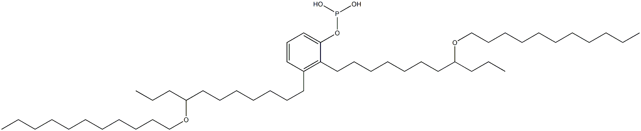 Phosphorous acid bis[8-(undecyloxy)undecyl]phenyl ester Structure