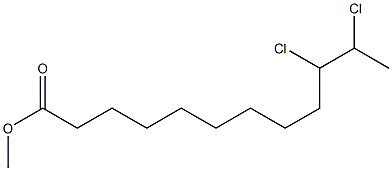 10,11-Dichlorolauric acid methyl ester Structure