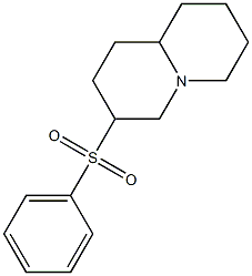 3-(Phenylsulfonyl)octahydro-2H-quinolizine Structure