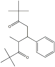 2,2,4,8,8-Pentamethyl-5-phenyl-3,7-nonanedione Structure