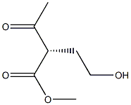 (S)-2-Acetyl-4-hydroxybutyric acid methyl ester 구조식 이미지