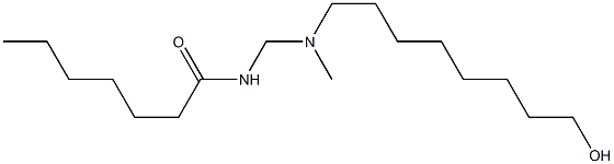 N-[[N-(8-Hydroxyoctyl)-N-methylamino]methyl]heptanamide 구조식 이미지