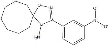 3-(3-Nitrophenyl)-5,5-heptamethylene-1,2,4-oxadiazol-4(5H)-amine Structure