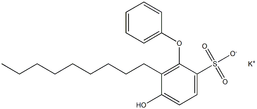 5-Hydroxy-6-nonyl[oxybisbenzene]-2-sulfonic acid potassium salt 구조식 이미지