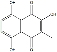 2,5,8-Trihydroxy-3-methyl-1,4-naphthoquinone 구조식 이미지