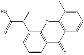 (R)-2-(5-Methyl-9-oxo-9H-xanthen-4-yl)propionic acid Structure