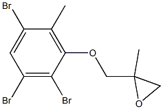 2,3,5-Tribromo-6-methylphenyl 2-methylglycidyl ether Structure