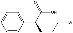 [S,(+)]-5-Bromo-2-phenylvaleric acid 구조식 이미지