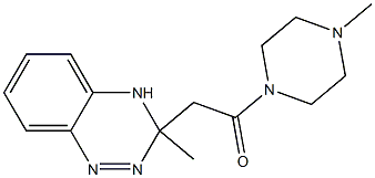 3-Methyl-3-[[(4-methylpiperazin-1-yl)carbonyl]methyl]-3,4-dihydro-1,2,4-benzotriazine Structure