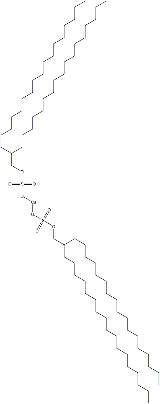 Bis(2-heptadecylnonadecyloxysulfonyloxy)calcium Structure