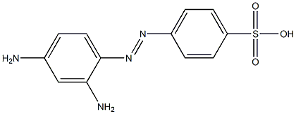 p-[(2,4-Diaminophenyl)azo]benzenesulfonic acid 구조식 이미지