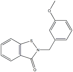 2-[3-Methoxybenzyl]-1,2-benzisothiazol-3(2H)-one Structure