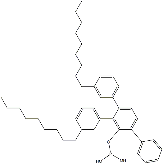 Phosphorous acid bis(3-nonylphenyl)[1,1'-biphenyl]-2-yl ester Structure