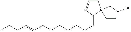 2-(8-Dodecenyl)-1-ethyl-1-(2-hydroxyethyl)-3-imidazoline-1-ium 구조식 이미지