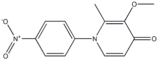 N-(4-Nitrophenyl)-3-methoxy-2-methyl-4(1H)-pyridone 구조식 이미지