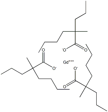 Tris(2-methyl-2-propylhexanoic acid)gadolinium salt 구조식 이미지