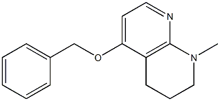 1,2,3,4-Tetrahydro-5-benzyloxy-1-methyl-1,8-naphthyridine Structure